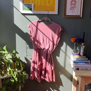 Free People dusty rose mini dress